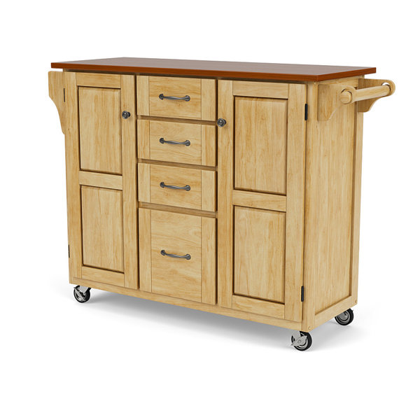 Red Barrel Studio® Littrell Solid Wood Kitchen Island & Reviews Wayfair